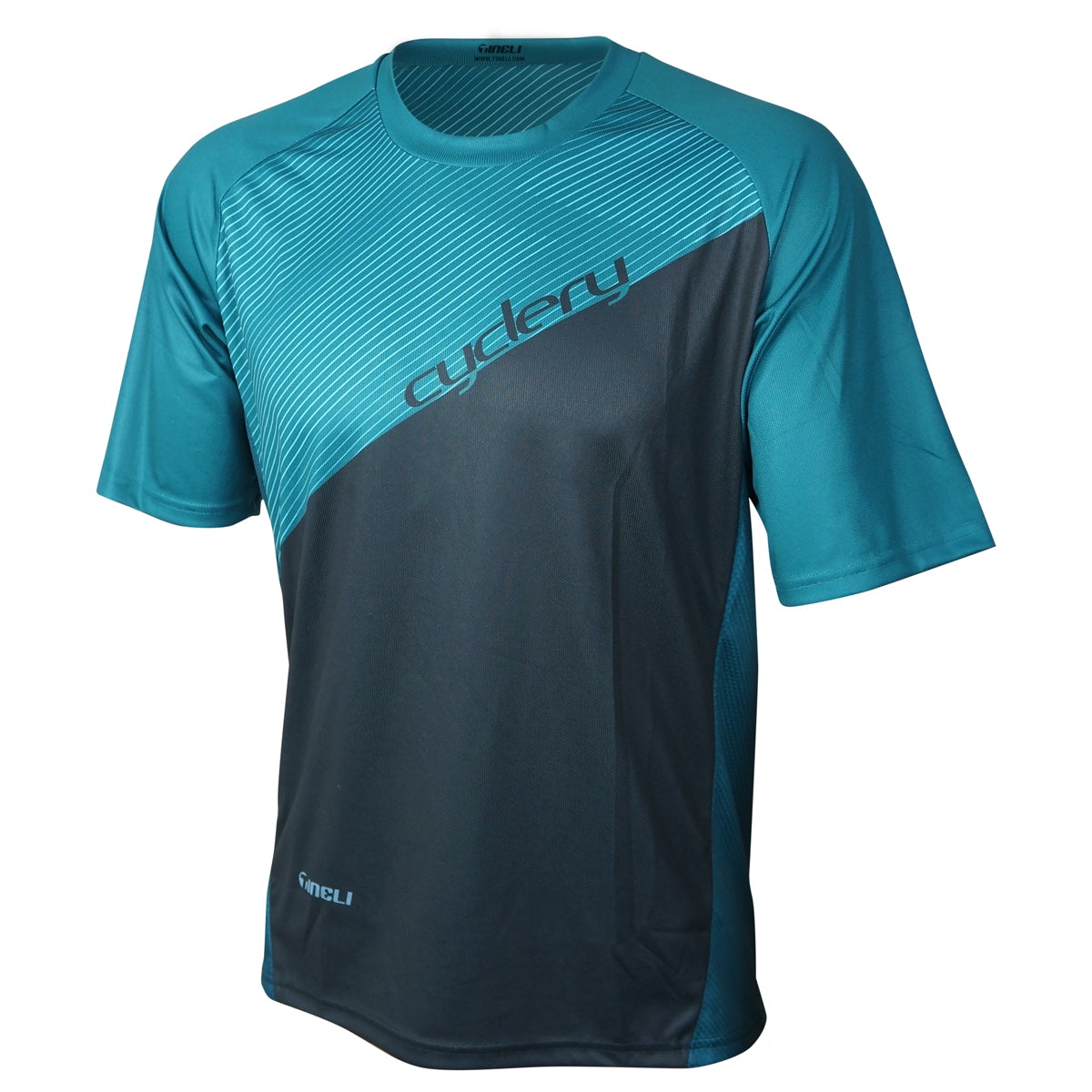 Men's Short Sleeve Trail Jersey with Back Pockets - Tineli